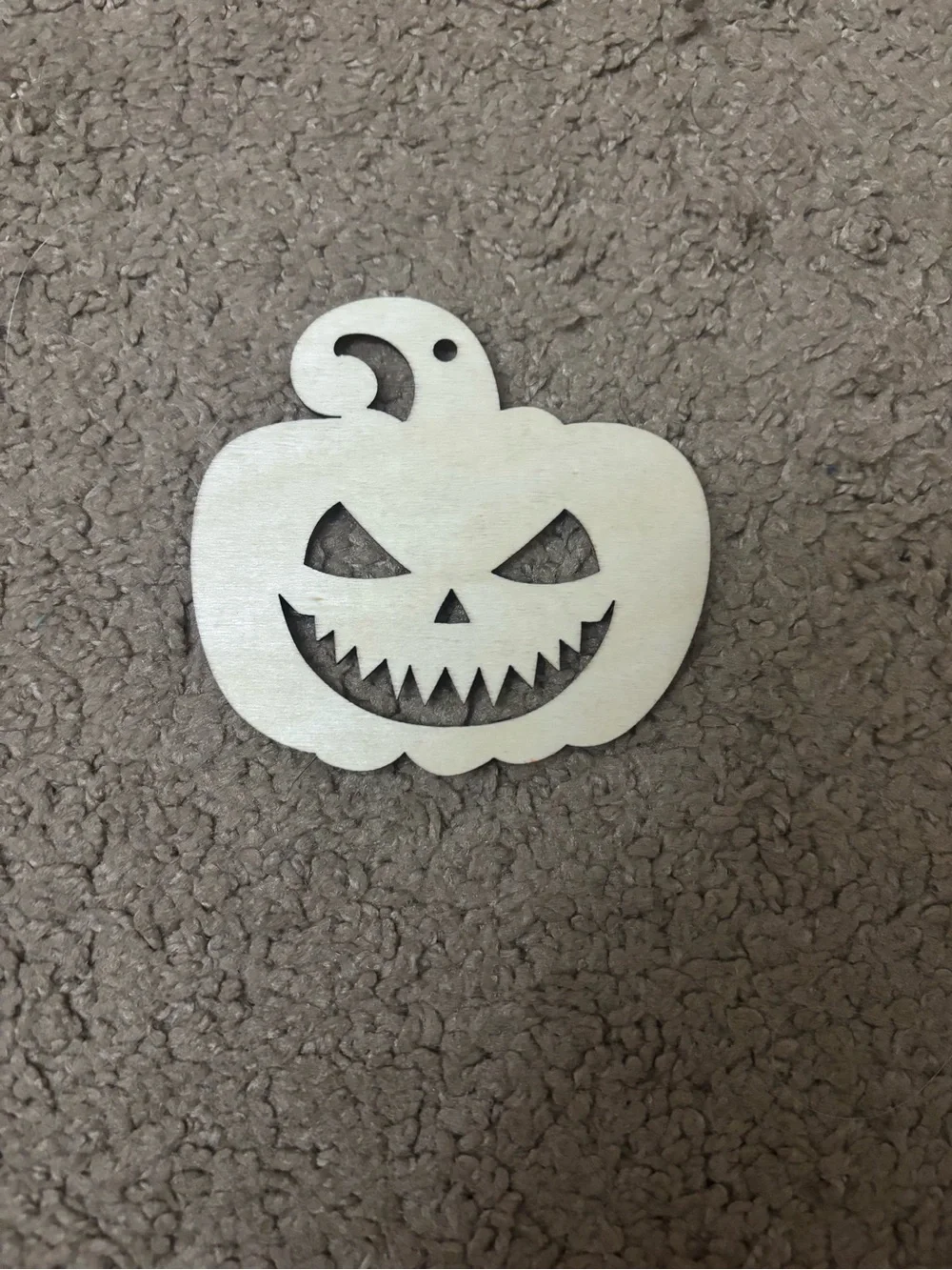 Orange Wooden Jack-O'-Lantern Wall Accent - Halloween Decor